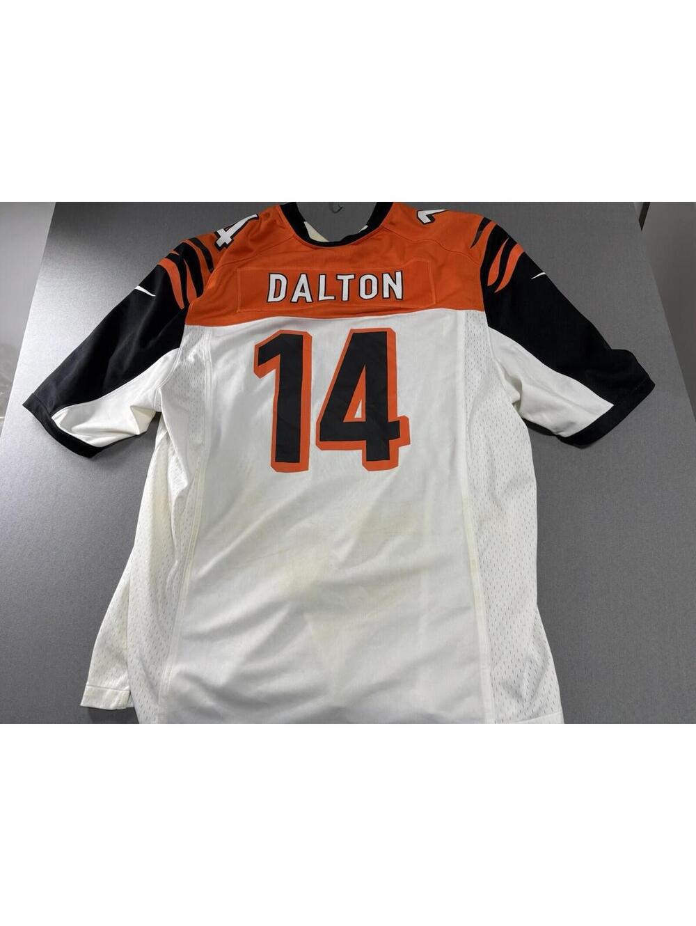 Nike Men's Andy Dalton #14 Cincinnati Bengals Game Jersey, White/Orange, XL